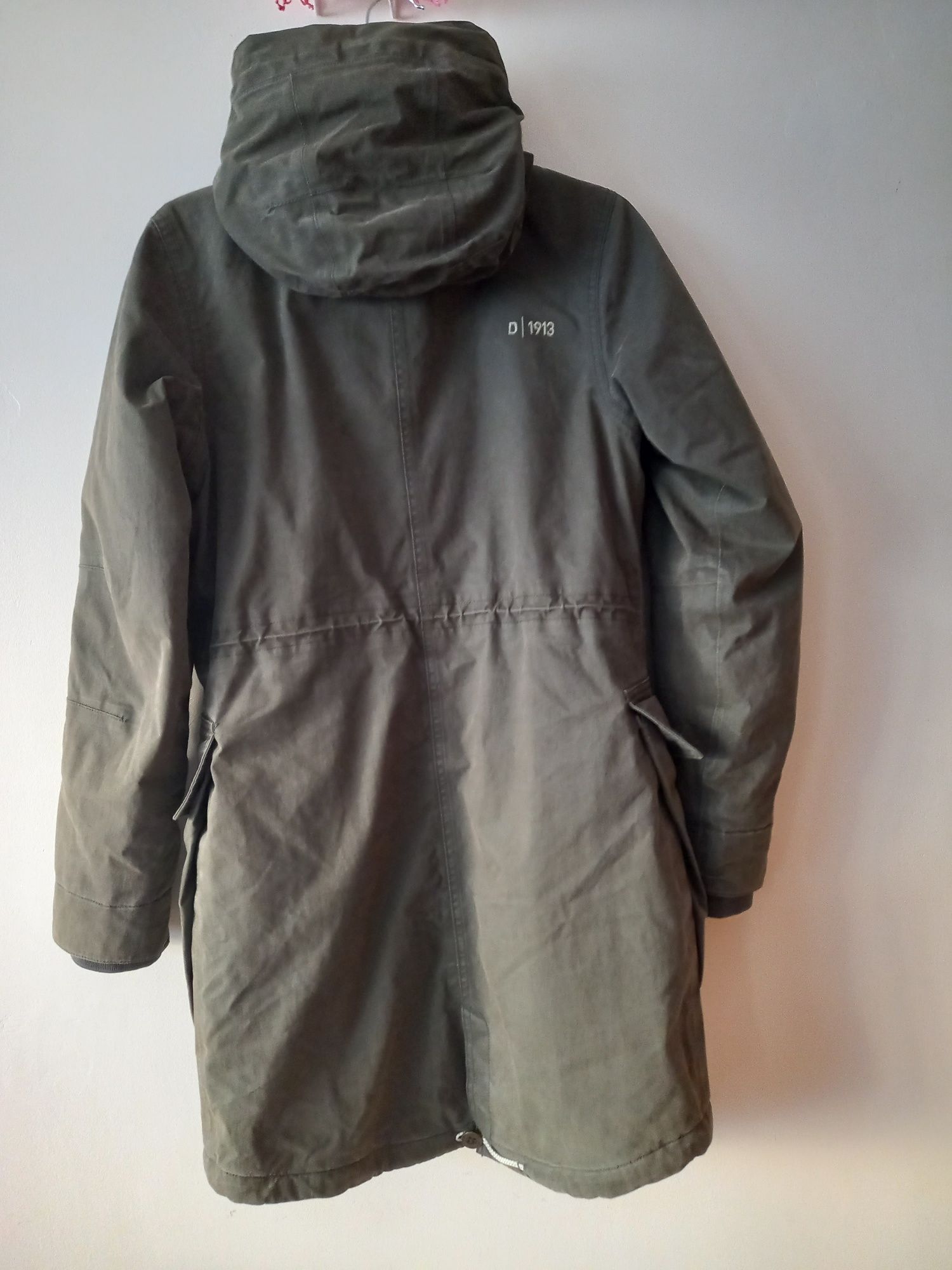 Kurtka zimowa z kapturem,płaszcz,parka, r.36, Didriksons