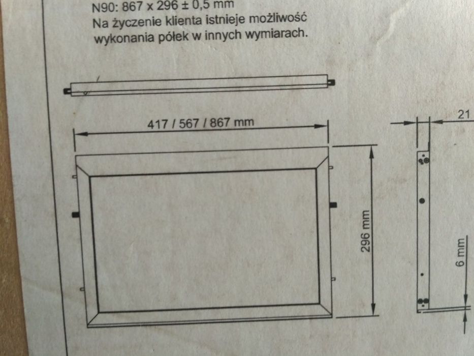 Zepsute dno świetlne SKOFF 90 cm