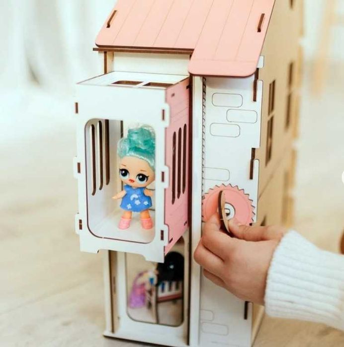 Будинок для ляльки Лол—НОВИЙ‼️Деревʼяний ляльковий будиночок з меблями