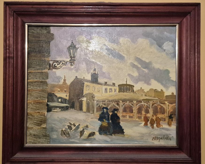 Obraz olejny Stary Kazimierz Krakowski - Elżbieta Rogalska