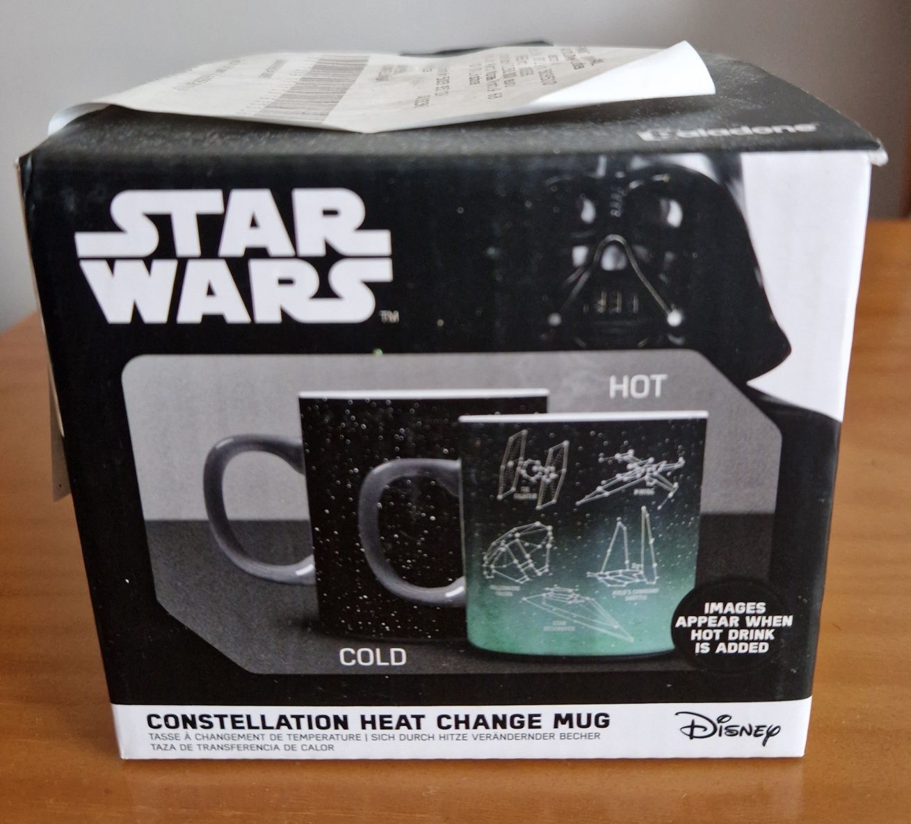 Caneca Star Wars que muda de cor com bebidas quentes