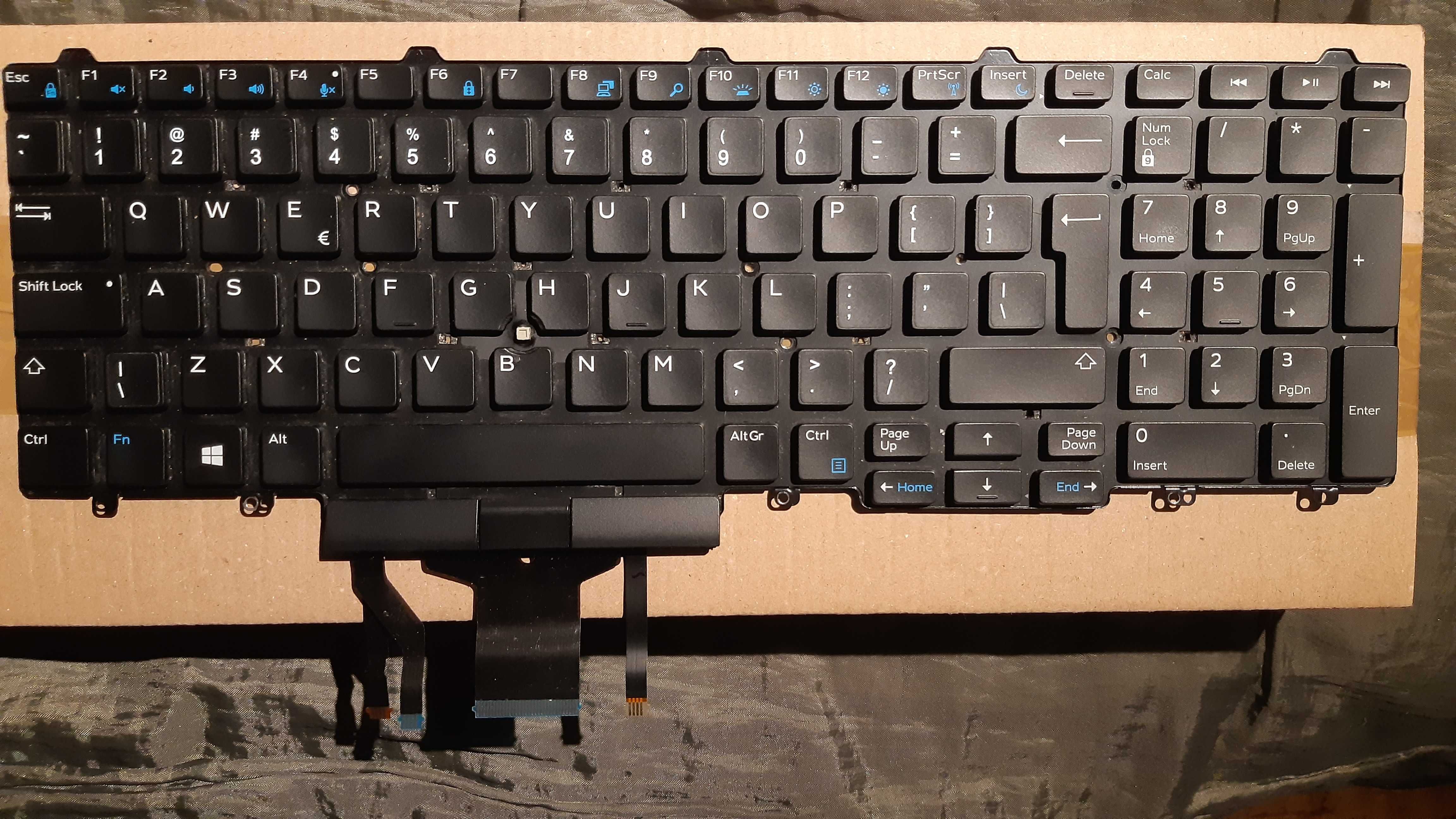 Klawiatura do  Dell Latitude 5570, Precision 7710 USZKODZONA