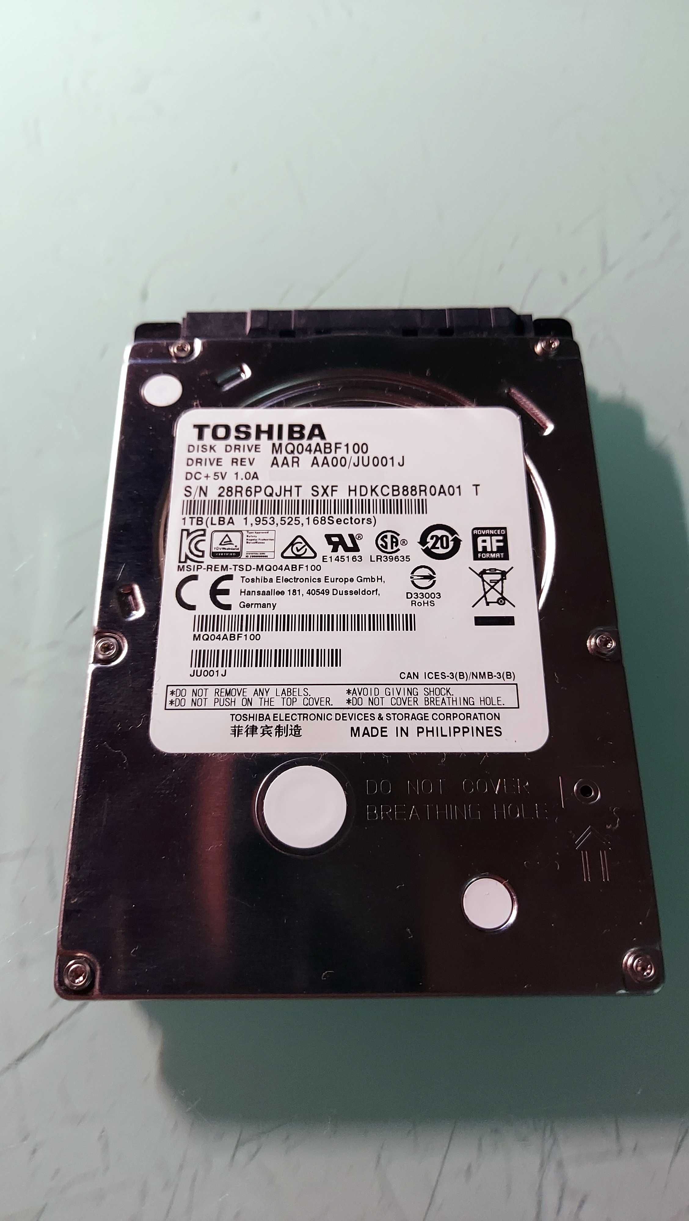 Dysk 1 TB USB 3.0 - przenośny zewnętrzny mobilny - Toshiba