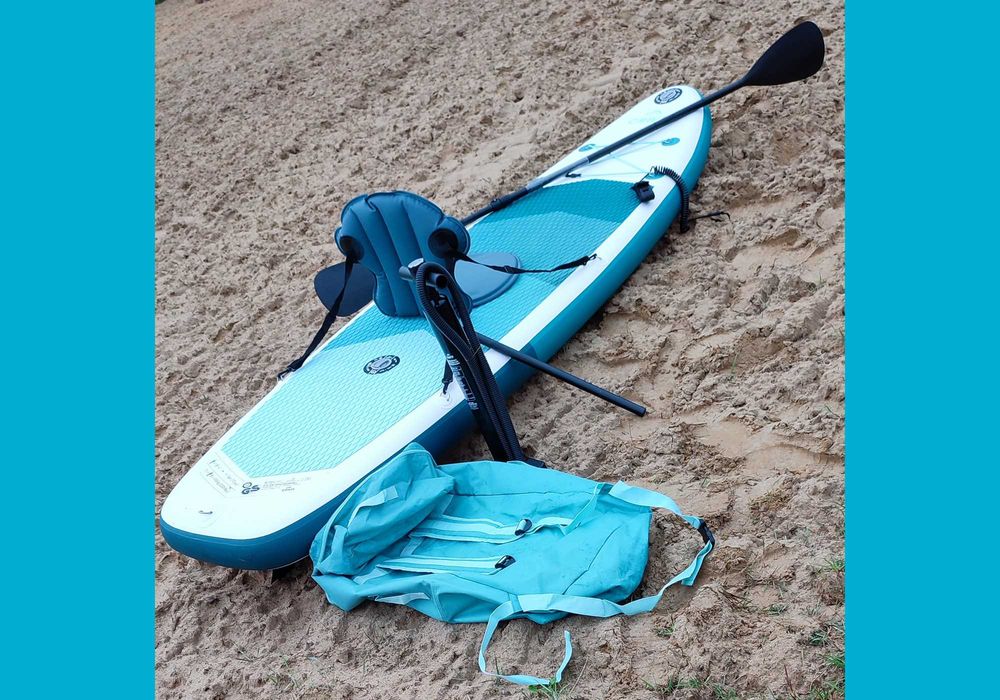 SUP dmuchana deska pływania Paddle siedzisko wiosło pompk plecak NOWA
