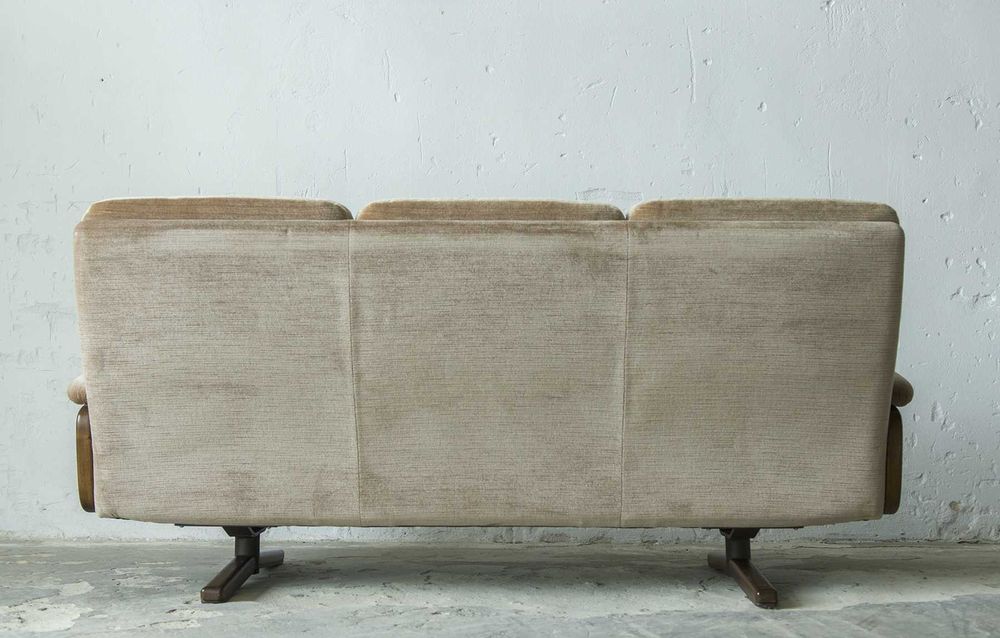 Trzyosobowa sofa vintage lata 60 70 skandynawski deign