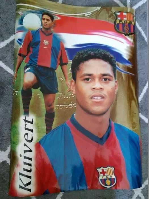Patrick Kluivert - oryginalny plakat FC Barcelona