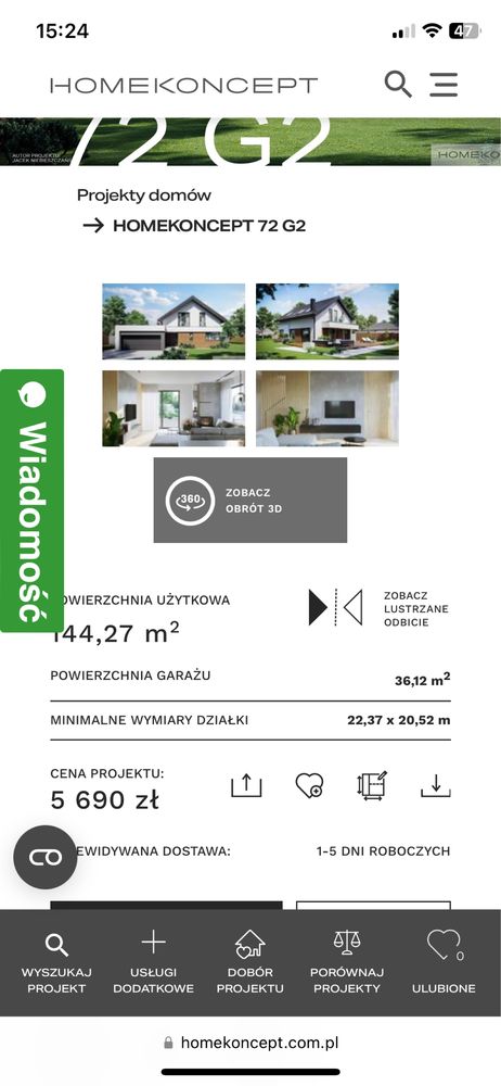 Projekt domu Homekoncept 72 G2