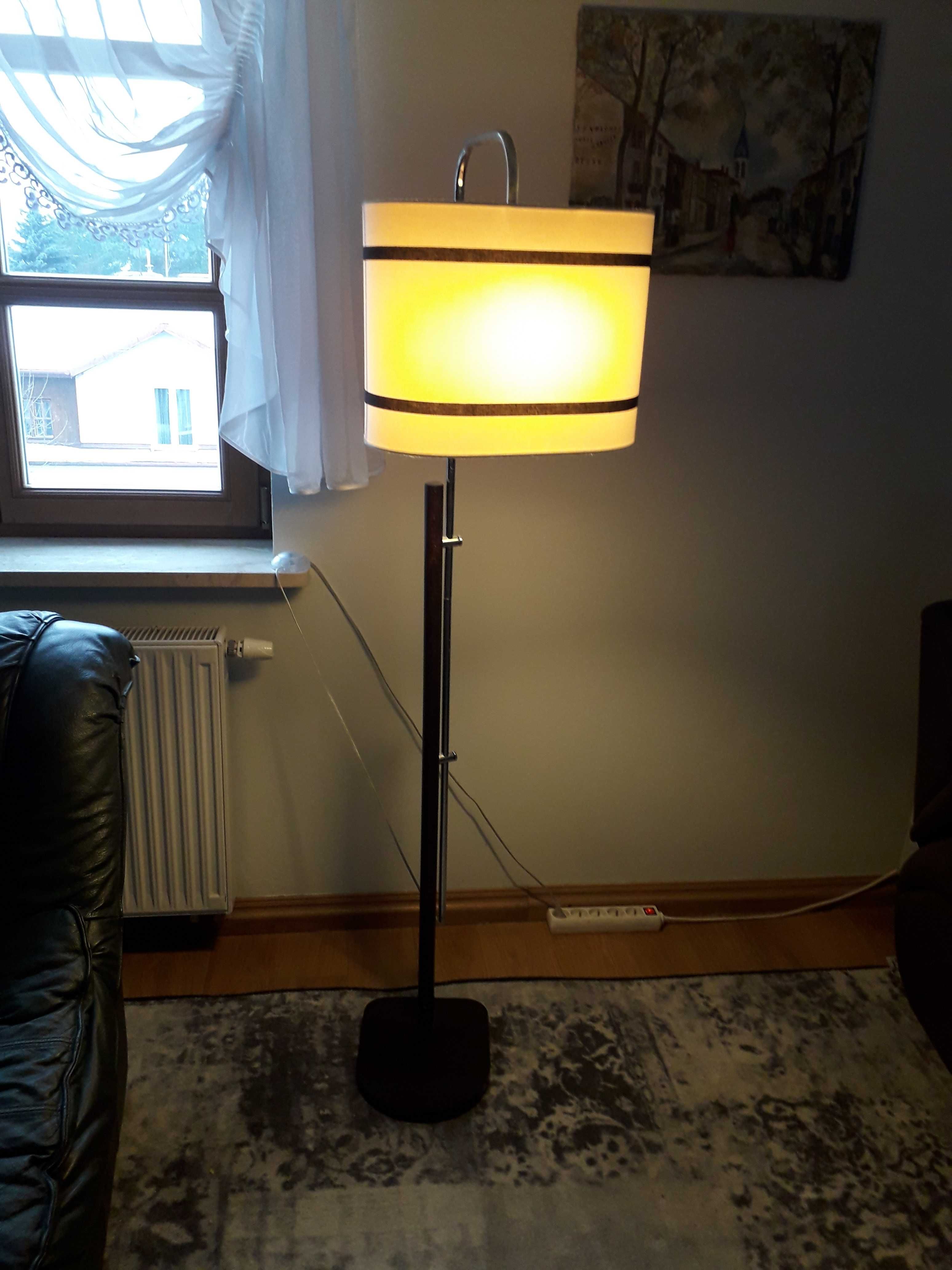 Zestaw lampa stojąca +ława