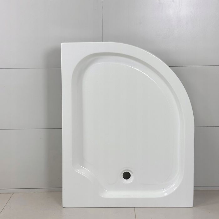 Kabina Prysznicowa Lewa Asymetryczna 100 x 80 + Brodzik 5 Cm + Syfon