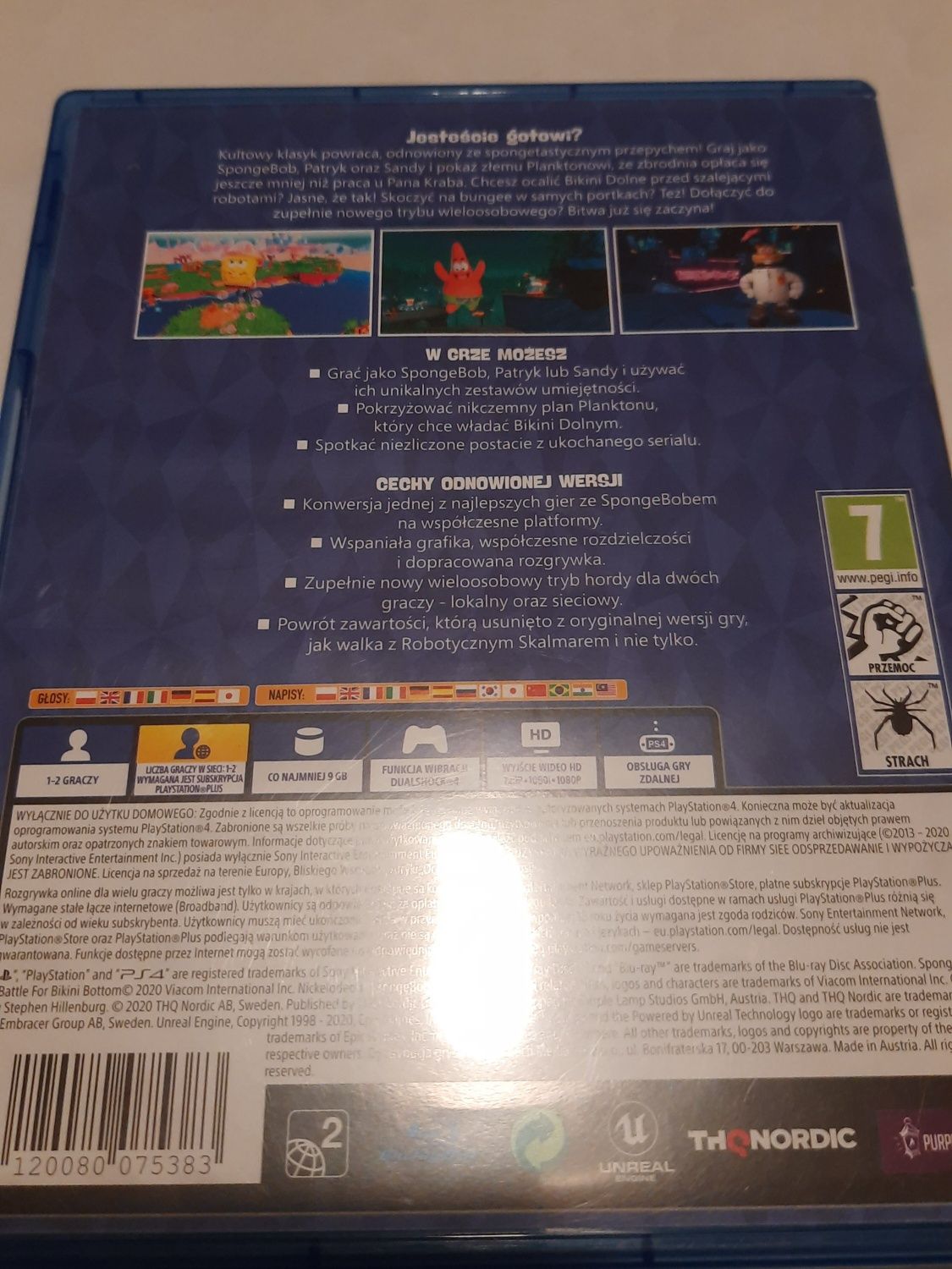 PS4 Spongebob PL