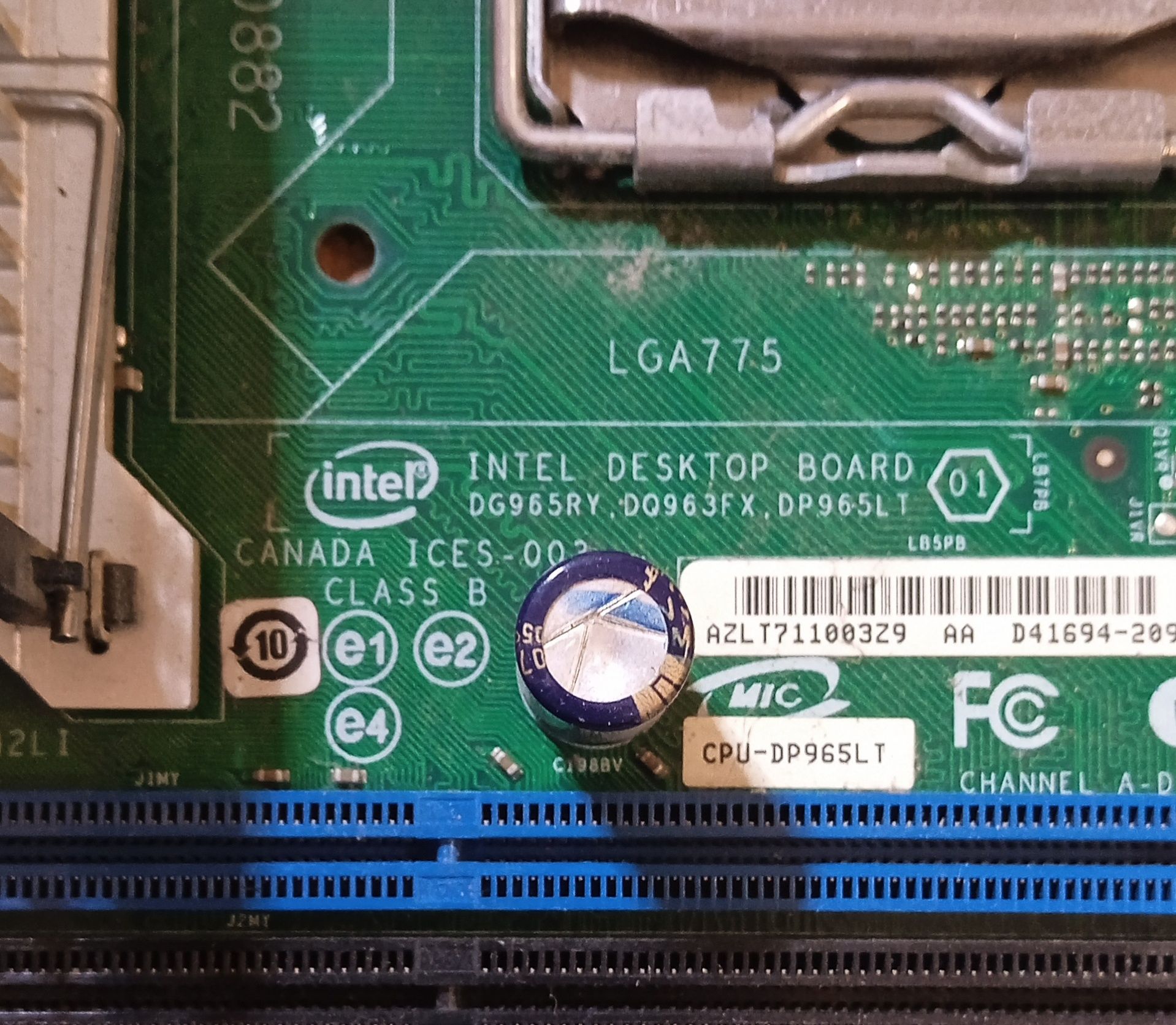 Материнская плата intel ddr2,комплект