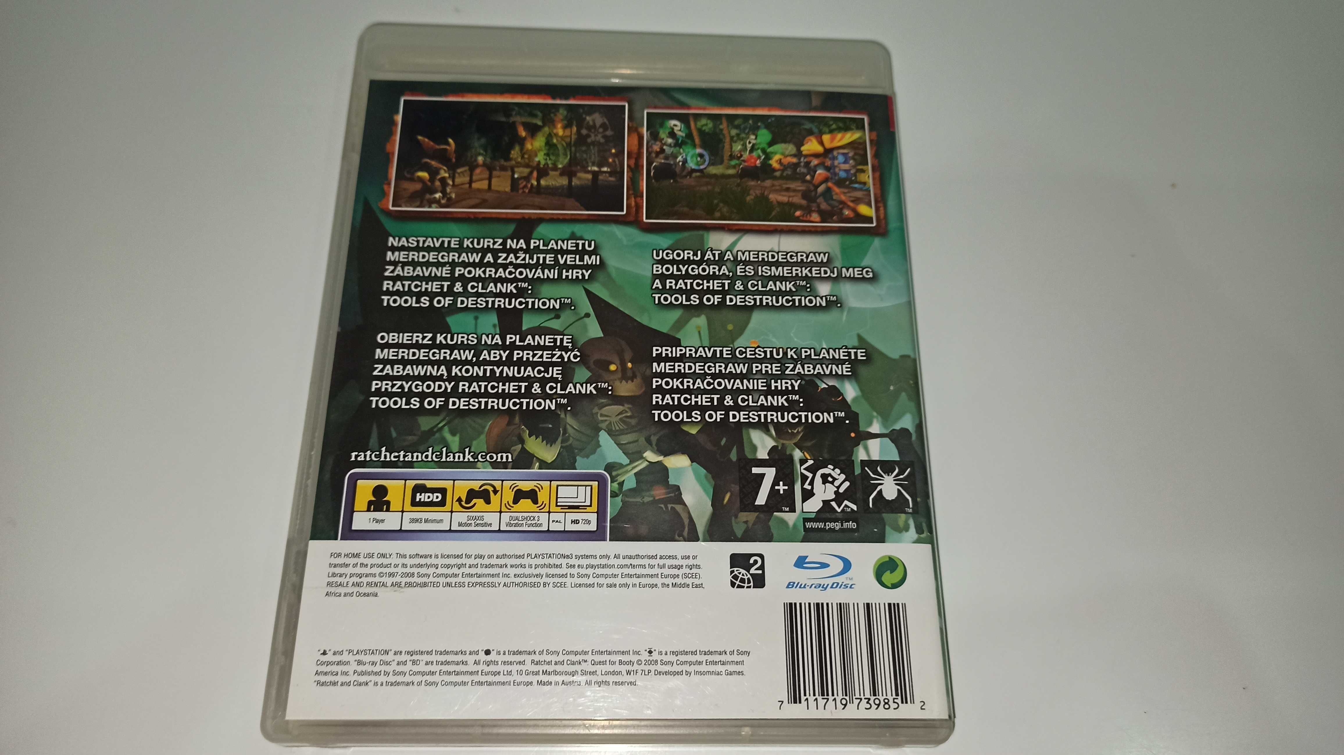 ps3 RATCHET CLANK QUEST FOR BOOTY polska okładka, klasyk platformówka