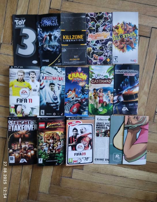 Playstation Portable - PSP - okładki i instrukcje