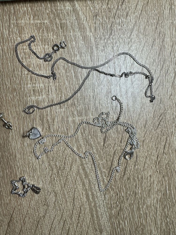 Серебро сережки , подвеска цепочка