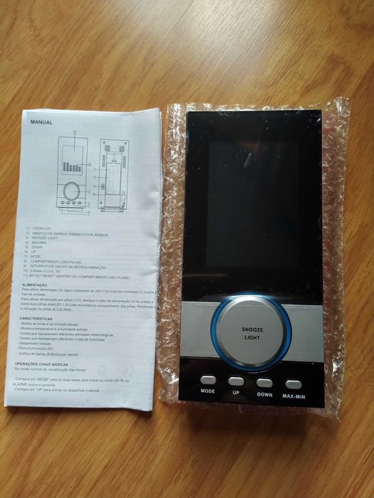 Estação Meteorológica nova com Relógio Despertador