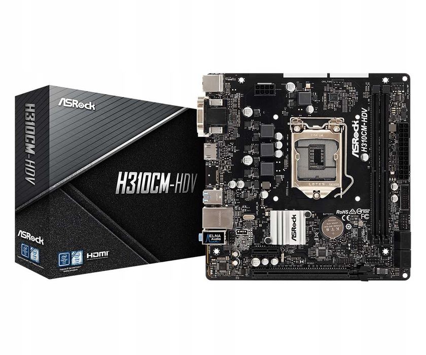 Płyta główna ASrock H310CM-DVS micro ATX socket - 1151 2x DDR4 (3970)
