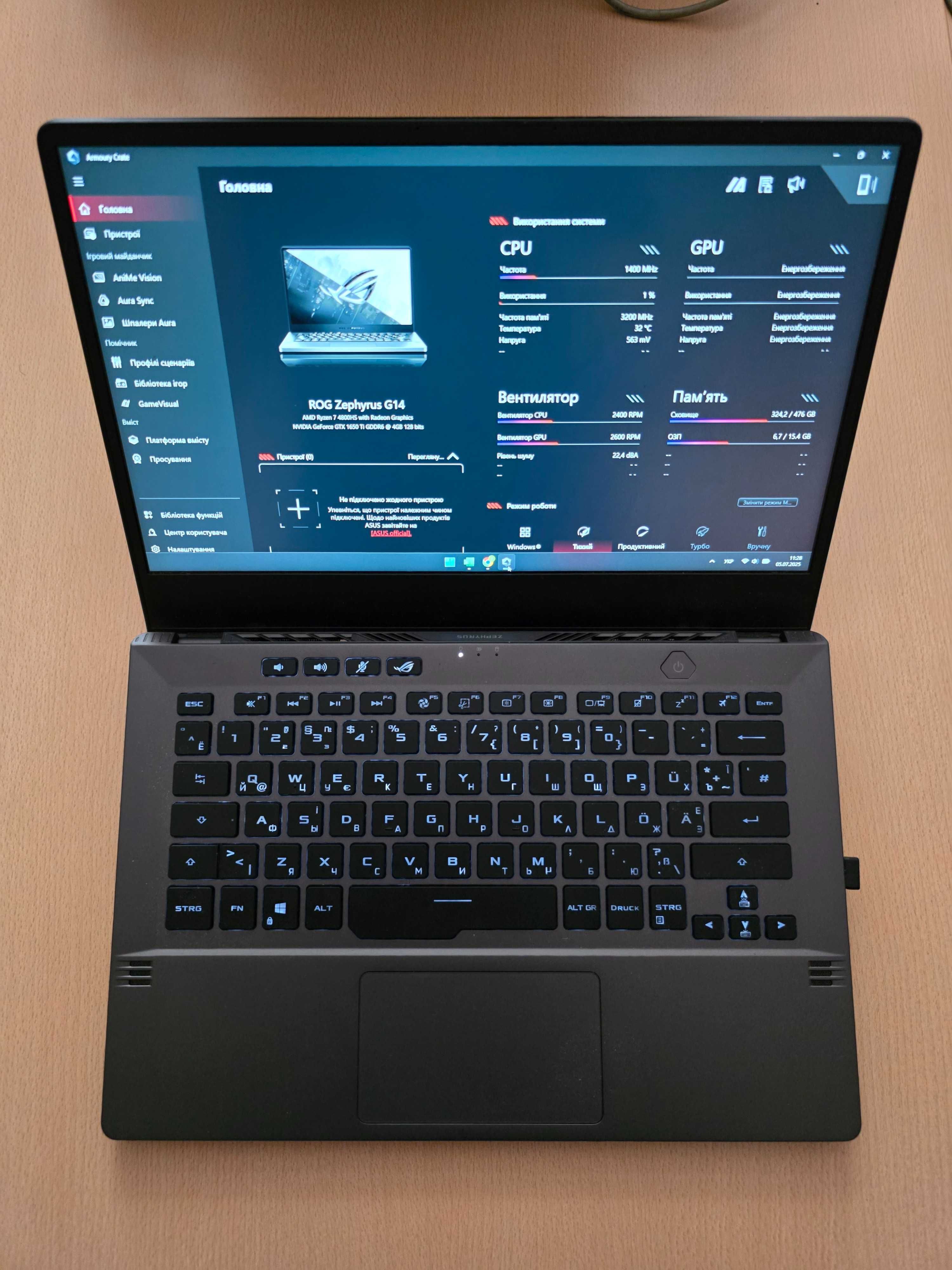 Ноутбук ASUS ROG Zephyrus G14