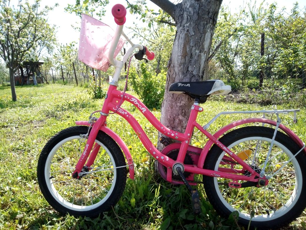 Дитячий велосипед, без додаткових коліс.