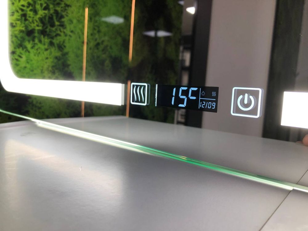 Дзеркало з led лед підсвіткою часами, смарт екран виготовляємо