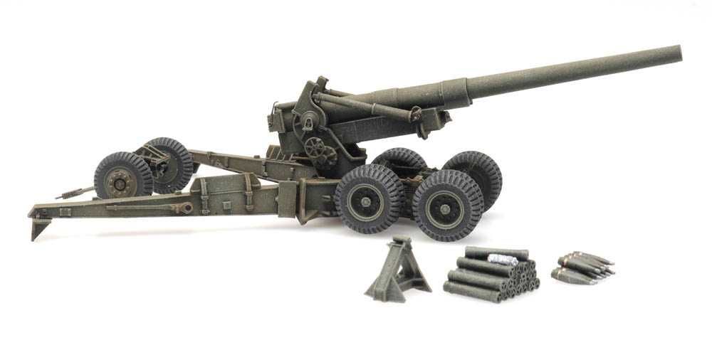 model diecast H0 1:87 armata polowa 155 mm M1 Long Tom gotowa do boju