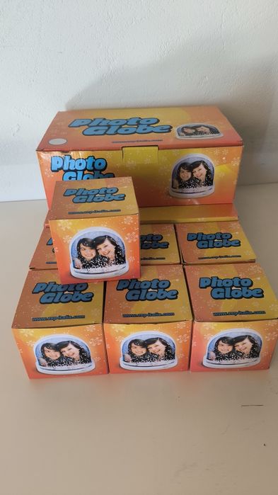 Globos de neve personalizáveis com foto