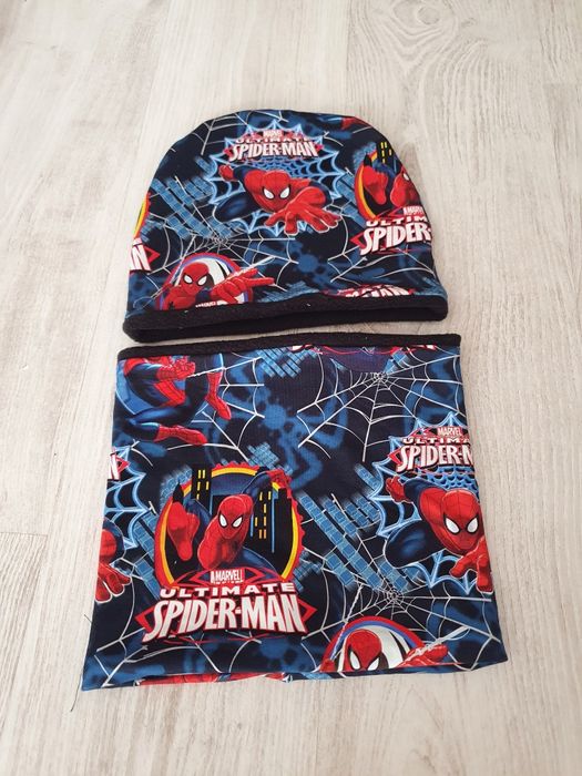 Spiderman Nowa czapka I komin 54 zimowe
