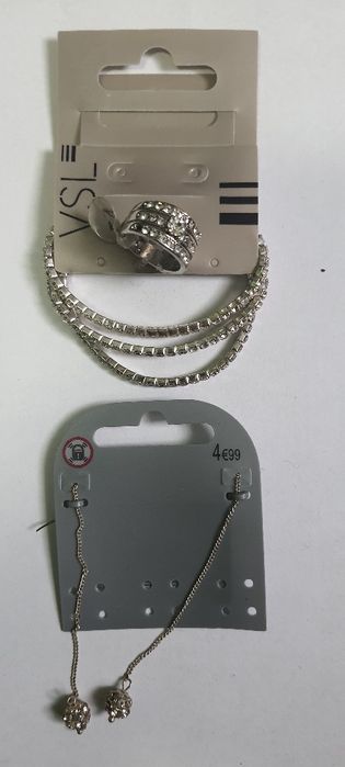 Zestawy biżuteri bransoletki + kolczyki +pierścionek