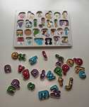 Drewniane puzzle literki alfabet Melissa&Doug wersja ANGIELSKA