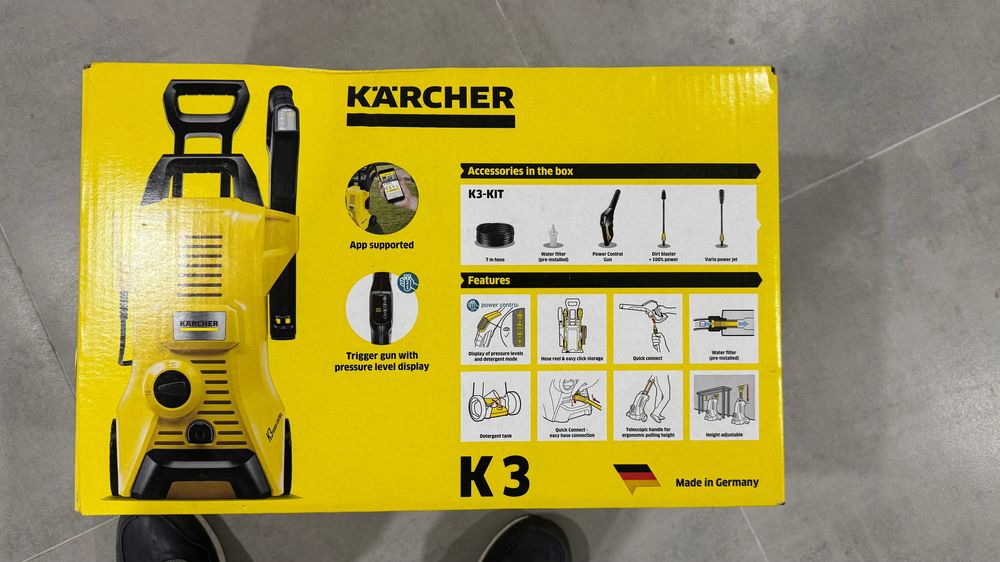 Nunca usada, na caixa - Lavadora alta pressão Kärcher K3 Power Control