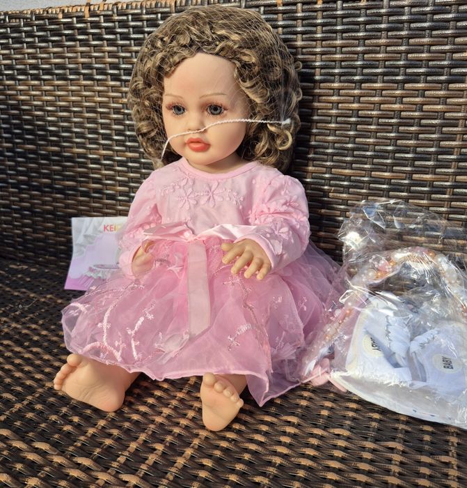 Reborn Лялька анатомічна кучерява реборн Нова