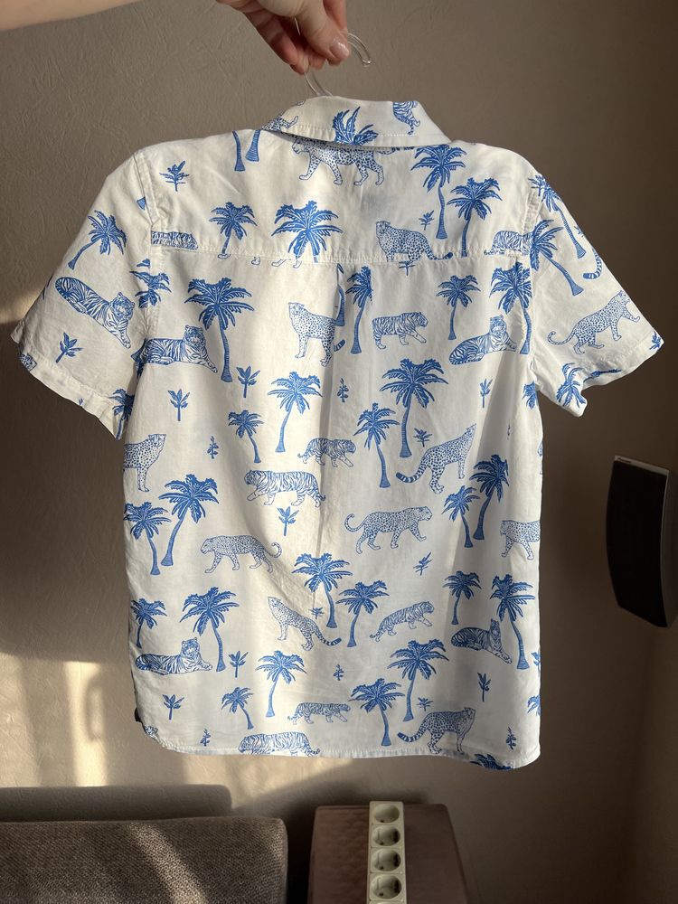 Рубашка для мальчика 7-8 лет гавайка H&M