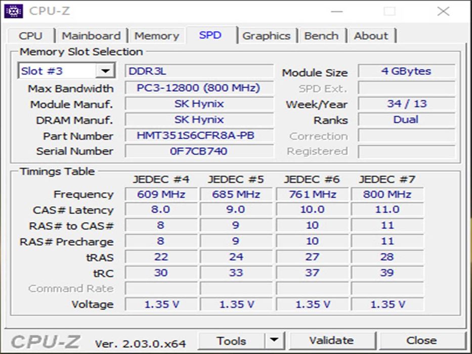 DDR3 8GB HyniX 12800 L