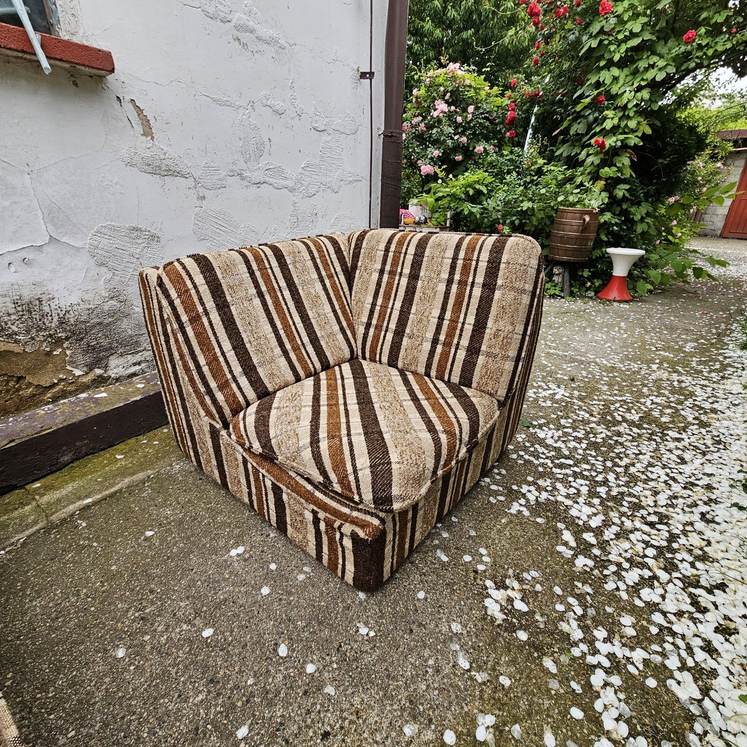 Zestaw wypoczynkowy Moduły vintage sofa lata 70.