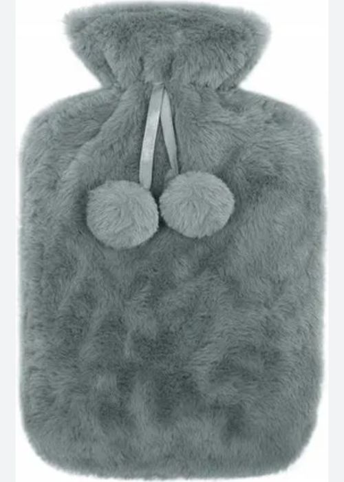 Termofor pluszowy 31x21cm szary 1,5l
