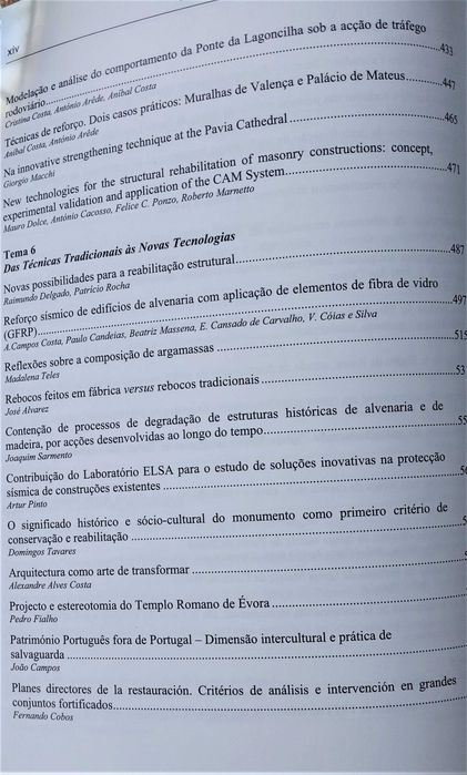A Intervenção no Património/Práticas de Conservação e Reabilitação
