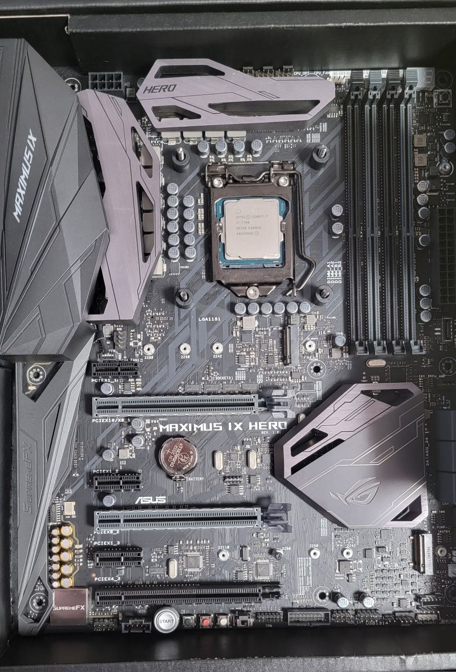 Intel core i7 7700 + Asus Maximus IX Hero