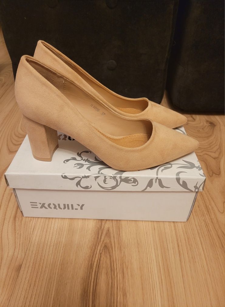 Beżowe buty 37 nowe