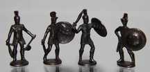 kinder niespodzianka - figurki metalowe Greccy Wojownicy stan b. dobry
