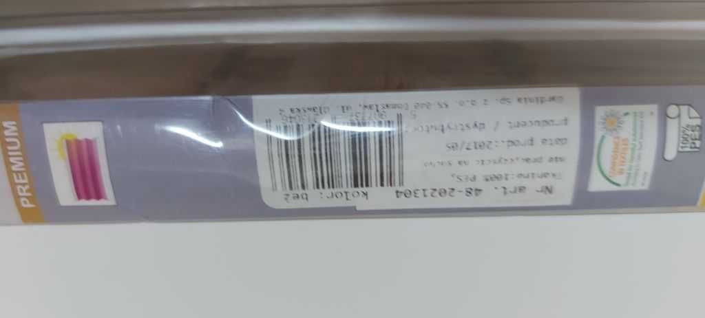 2x nowe rolety bezinwazyjne Gardinia ( plisy kolor beż 72,5/150)