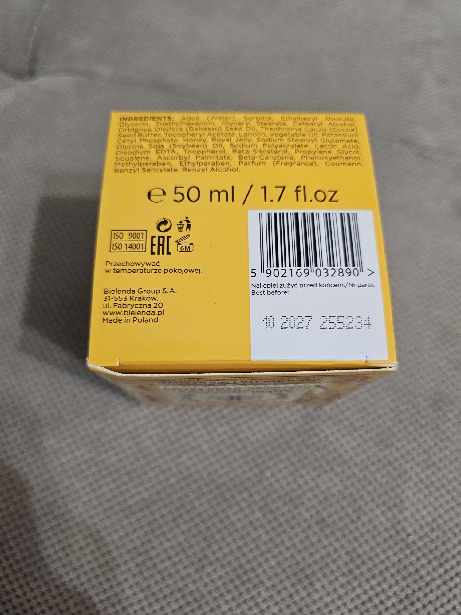 BIELENDA Manuka Honey krem do twarzy, odżywczy-nawilżający, miód, 50ml