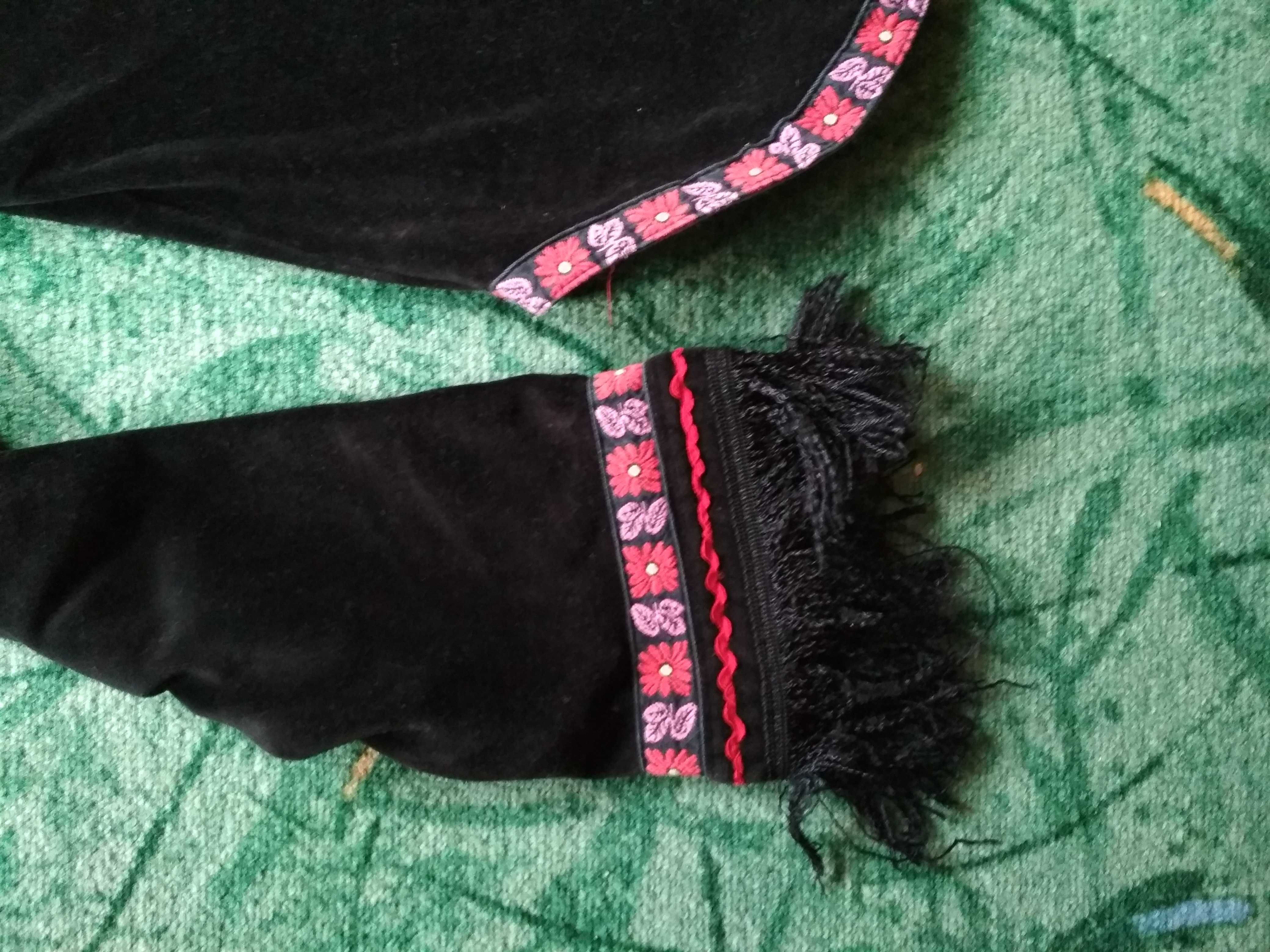 sweter zimowy jesienny bluza welurowa boho rękawy