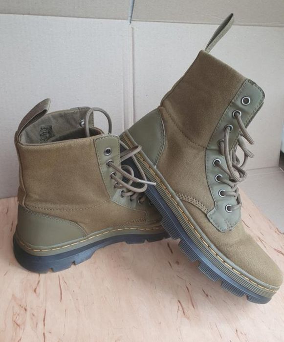 Чоловічі  ботинки  берці dr martens combs army green lace up military