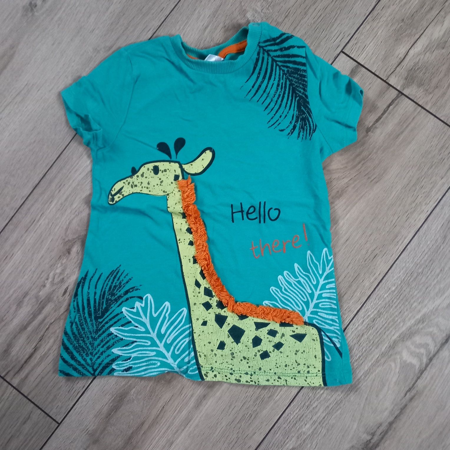 KOSZULKA Z krótkim rekawem 92 żyrafa t-shirt