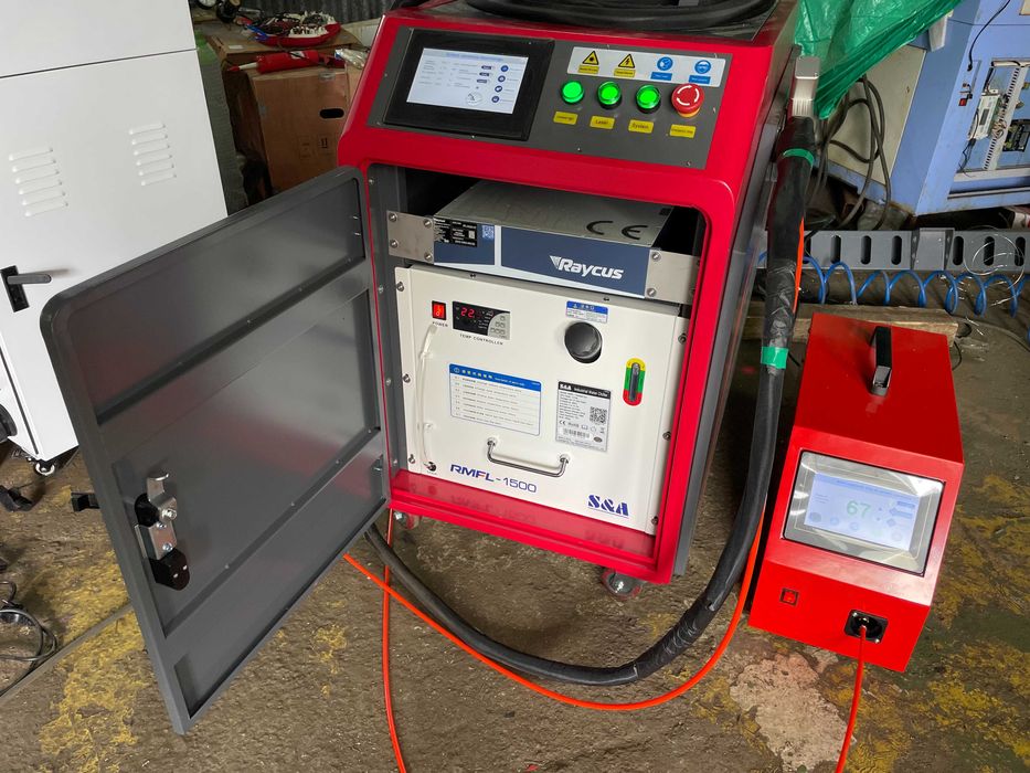 Spawarka laserowa FIBER laser 1500W fibrowa + podajnik PL czyszczenie
