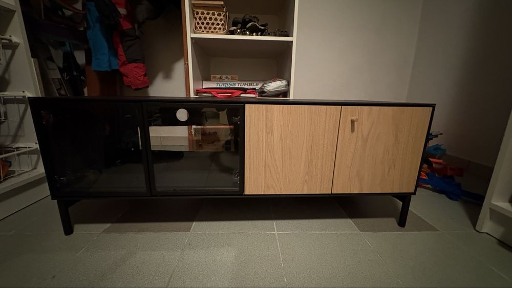 Boastad ikea szafka x 2 pod tv rtv czarno debowa okleina