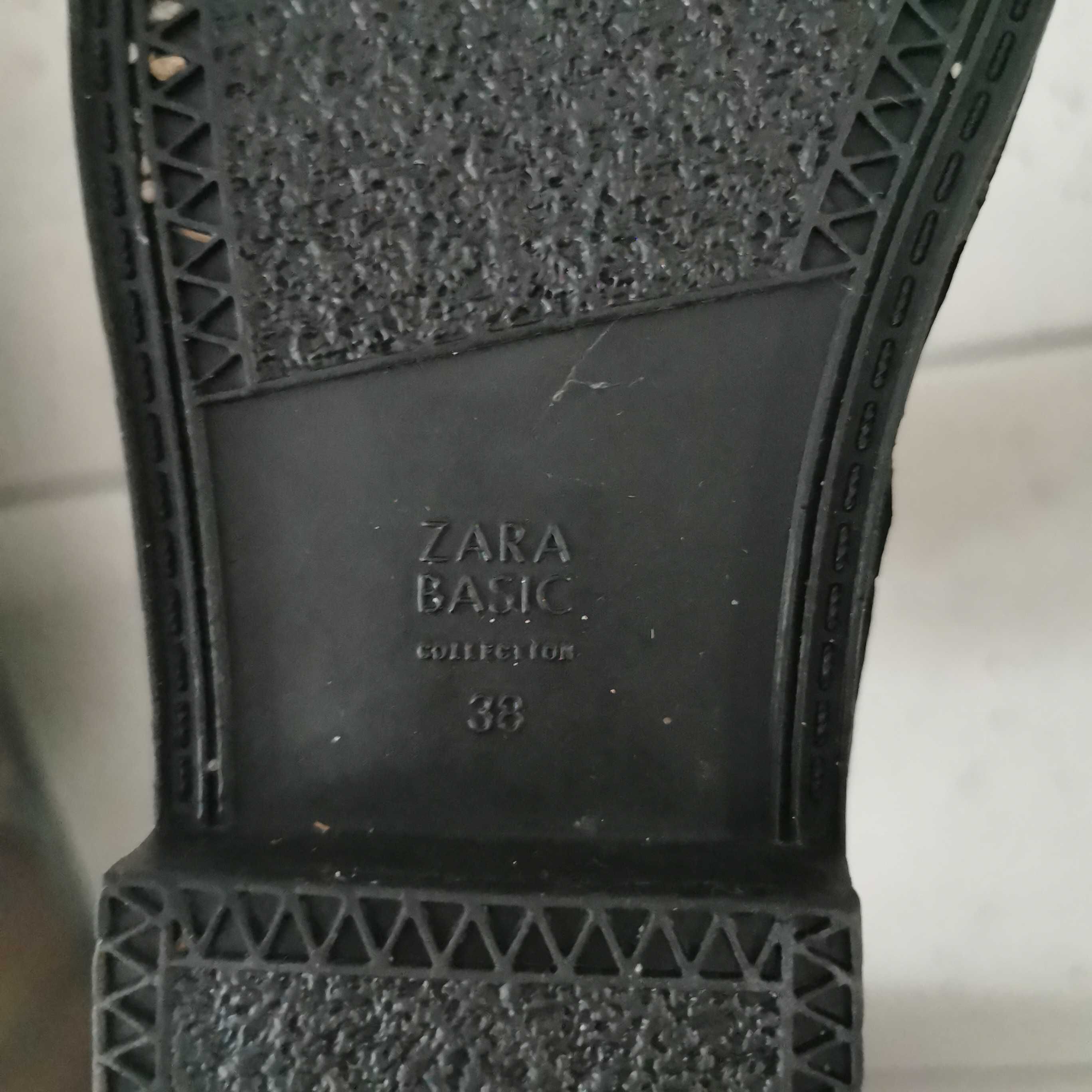 Kalosze 38 czarne pikowane ZARA jak quess NOWE GUMIAKI