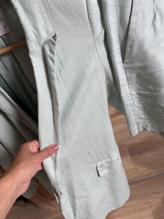 Komplet garniutr Mohito spodnie plus marynarka len