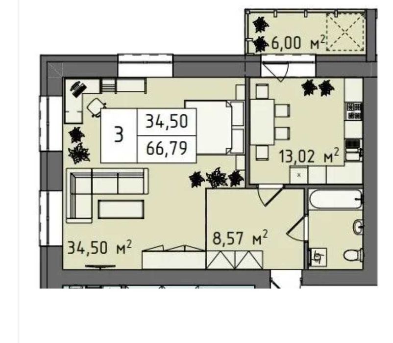 Пропонуємо Вам 2к квартиру ЖК "Стокгольм"!