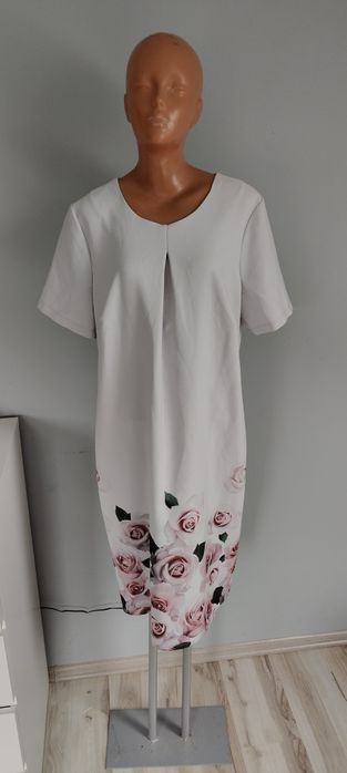 48 4XL xxxl 46 tomex sukienka elegancka wizytowa wyjściowa koktajlowa