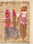 Lalka Barbie w ciąży plus dzidziusie.